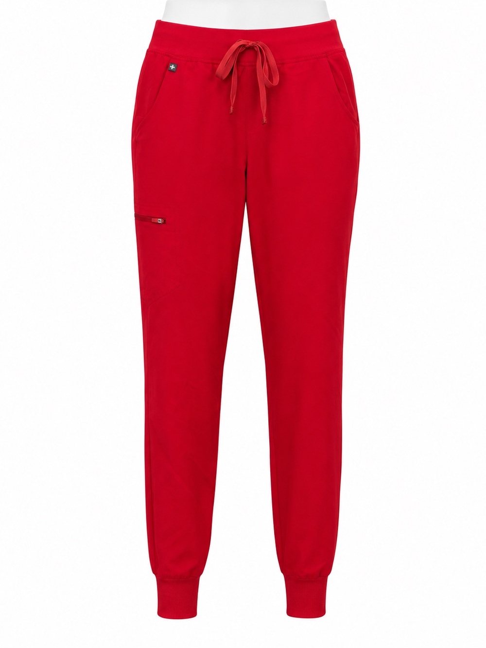 Size XS FIGS Zamora Technical Collection Red Jogger Scrub Pants